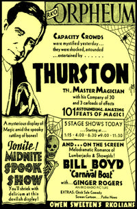 Thurston Magic Show Vintage Theatrical Cultural Poster