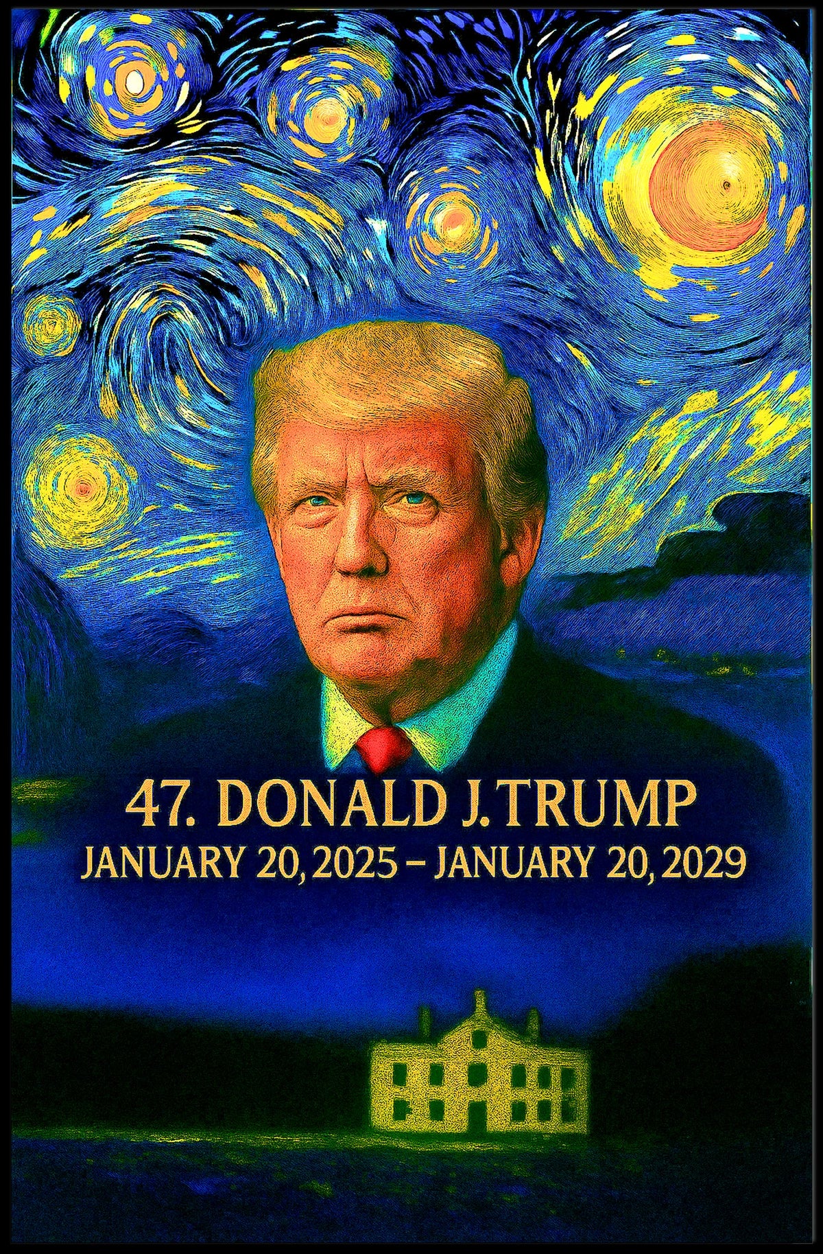 Donald Trump 47th President of the United States Presidential Masterpiece Series Poster