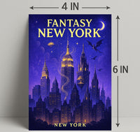 Fantasy New York Poster PosterGoat