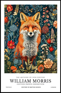 William Morris Nature Art Red Fox Cultural or Heritage Poster