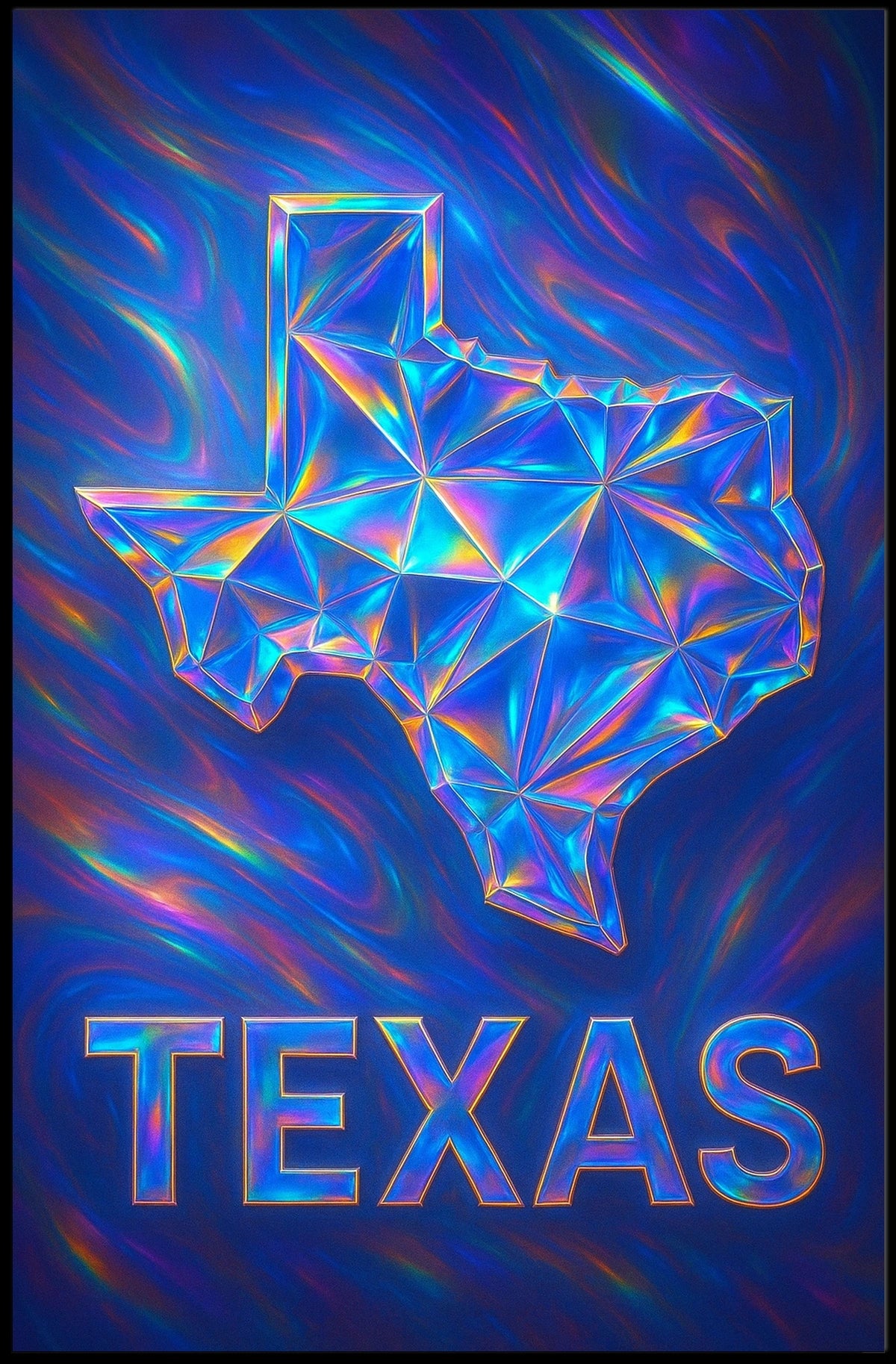 Texas In Prism Poster