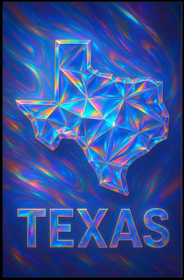 Texas In Prism Poster