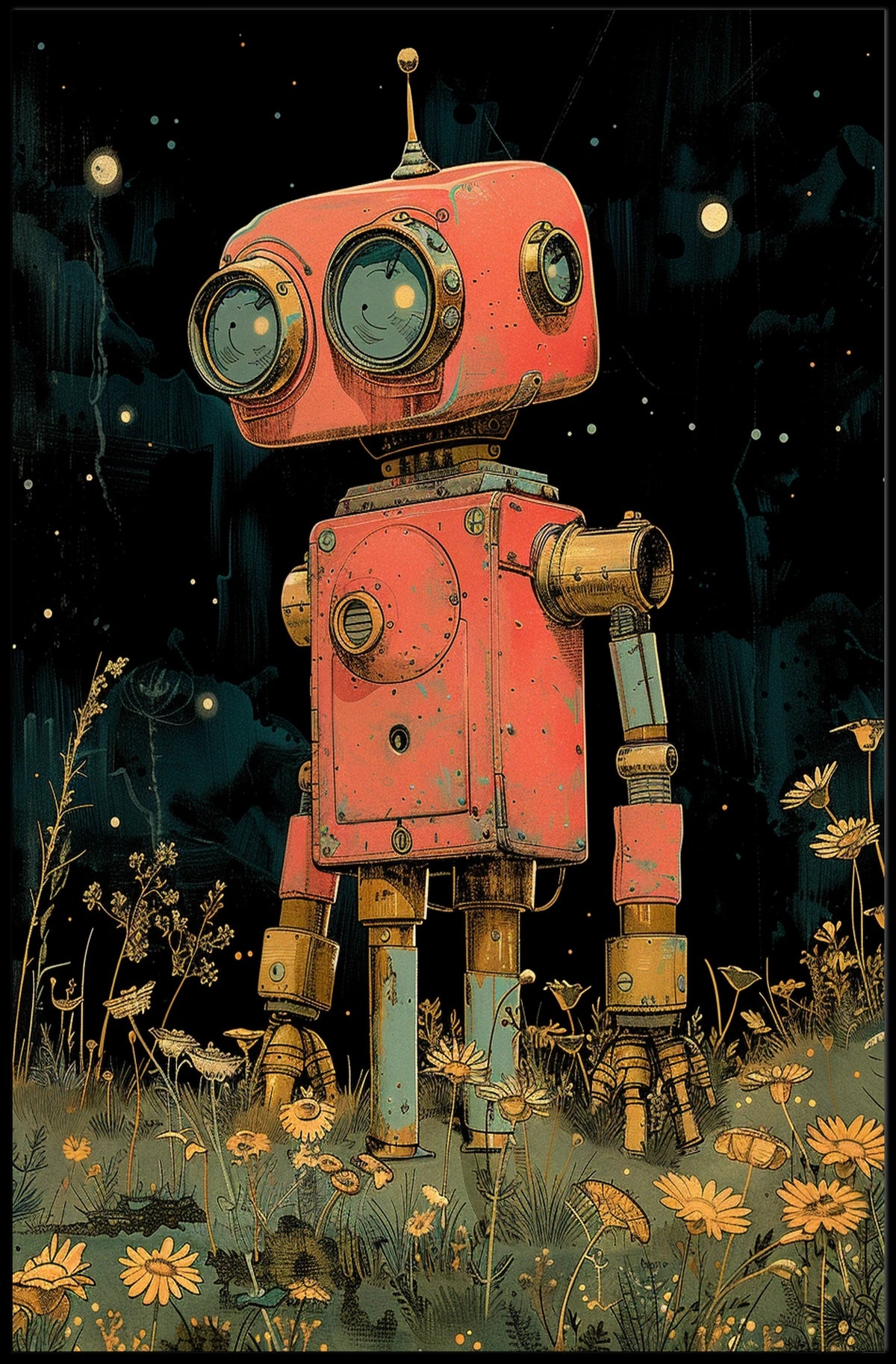 The Dreamy Robot Poster