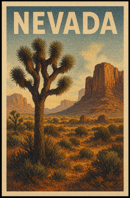 Nevada Desert Landscape Poster