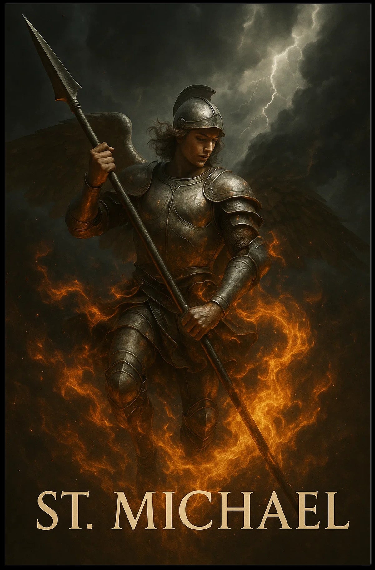 St. Michael Angelic Warrior Poster