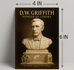 D.W. Griffith Pioneer of Cinema Wall Art Print PosterGoat