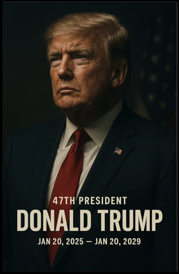 Patriotic Leadership: Dignified Modern Art Political or Propaganda Poster