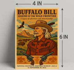 Buffalo Bill Legendary Heritage Adventure Poster Wall Art