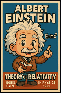 Albert Einstein Theory Of Relativity Poster