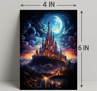 Enchanted Moonlit Castle Poster