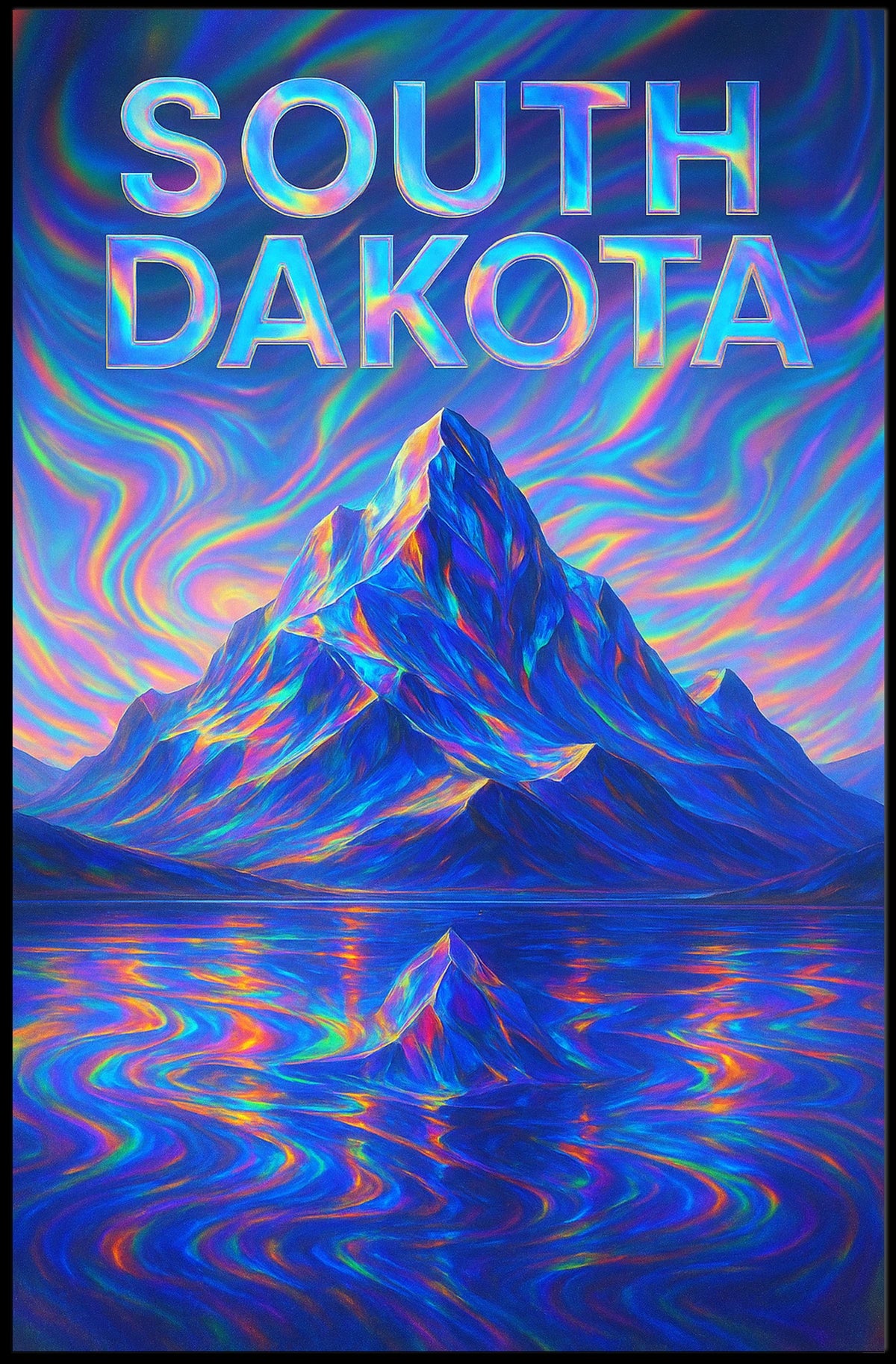 South Dakota Vibrant Landscapes Poster