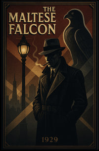 The Maltese Falcon Noir Film Poster Pop Culture Poster