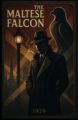 The Maltese Falcon Noir Film Poster Pop Culture Poster