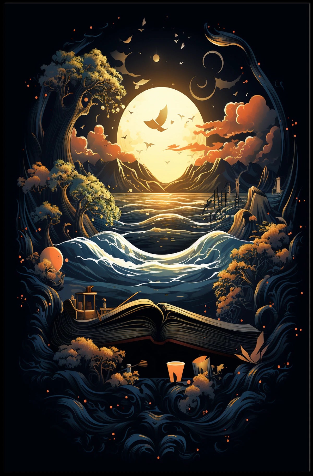 Enchanted Storybook Landscape Poster