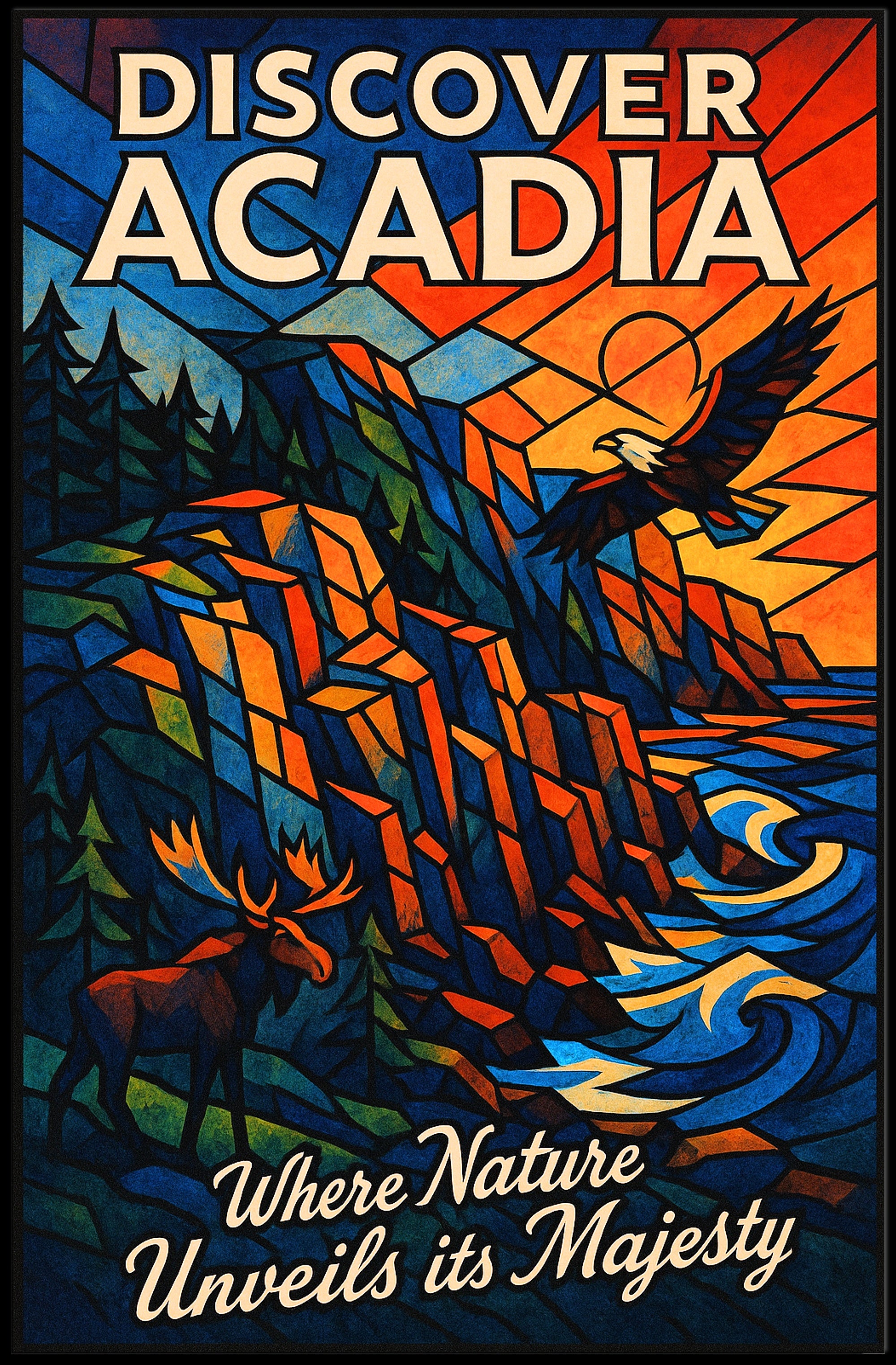 Discover Acadia Poster