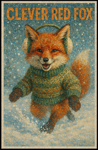 Clever Red Fox Poster