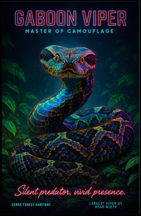 Gaboon Viper Master of Camouflage Poster