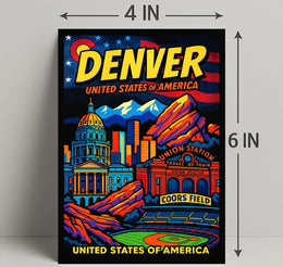 Denver United States of America Poster PosterGoat