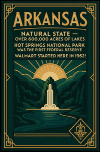 Arkansas The Natural State Poster