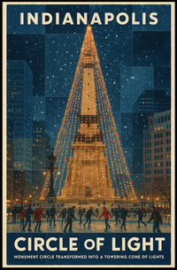 Indianapolis Circle Of Light Poster