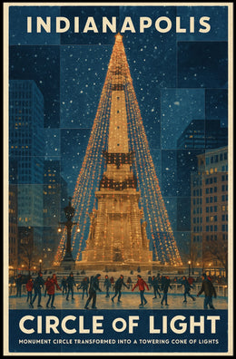Indianapolis Circle Of Light Poster