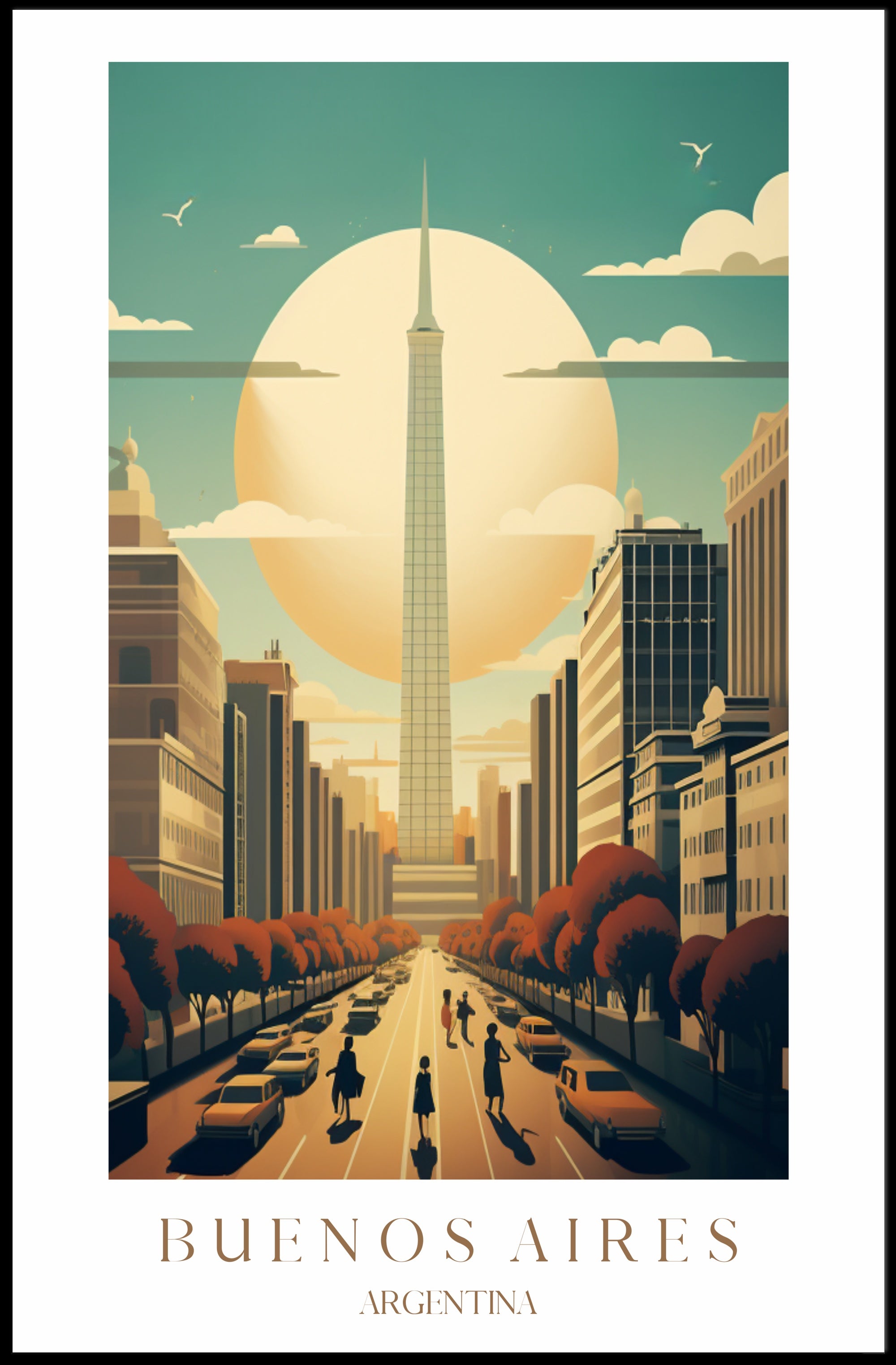 Buenos Aires Skyline Poster PosterGoat
