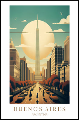 Buenos Aires Skyline Poster PosterGoat