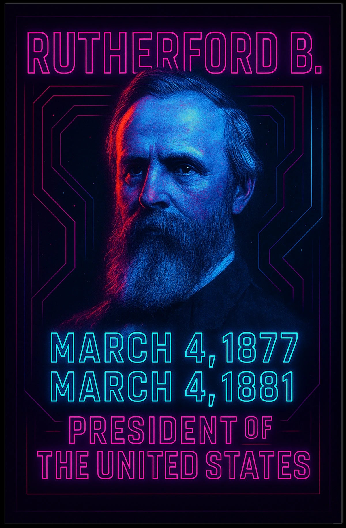 Rutherford B. Hayes 19Th President Poster