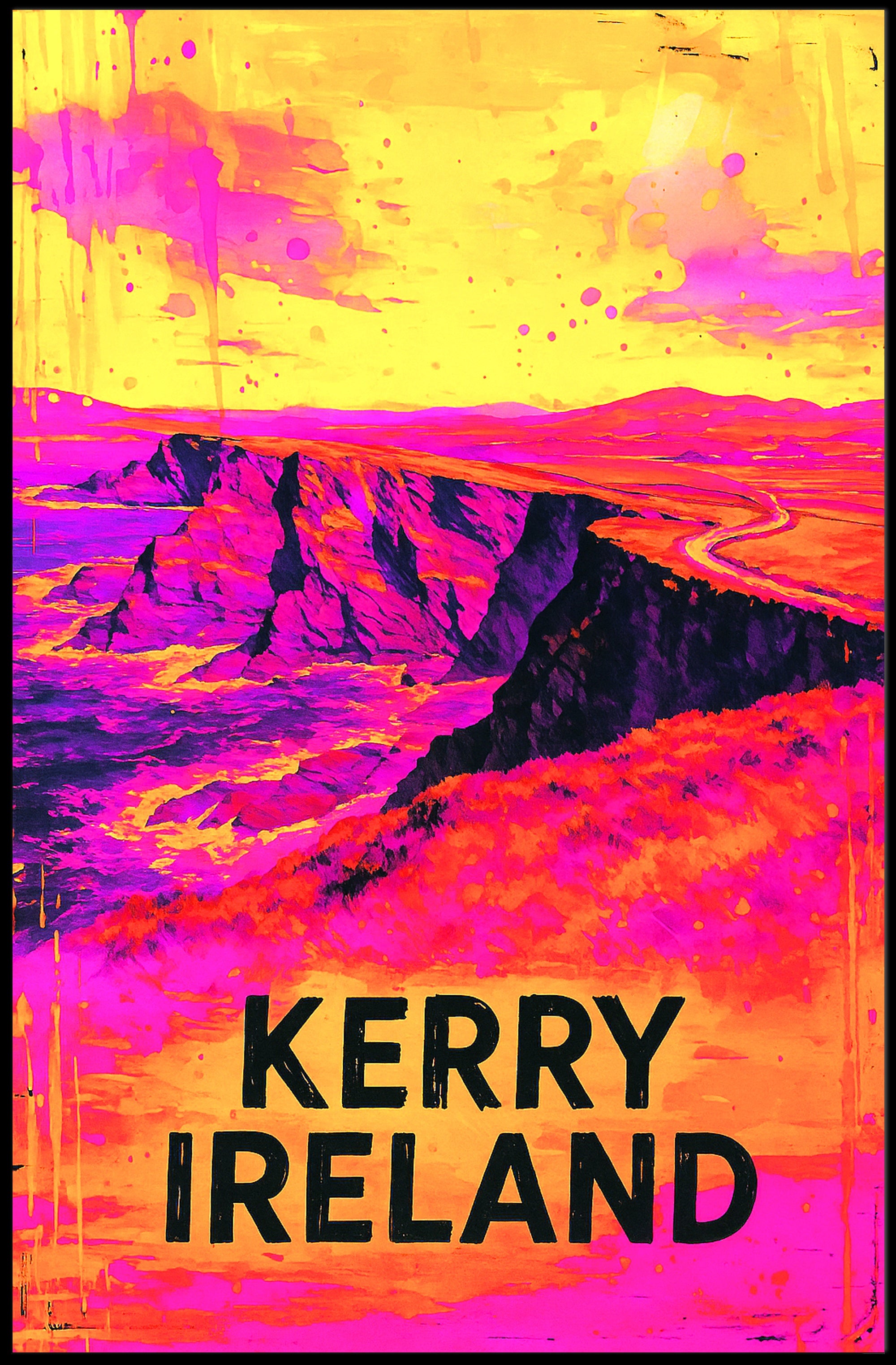 Kerry, Ireland Vibrant Landscapes Poster PosterGoat