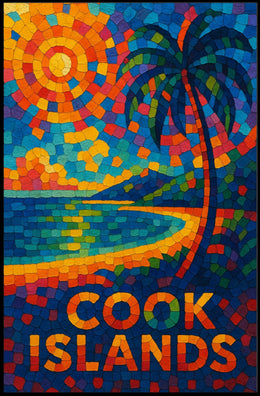 Cook Islands Mosaic Poster