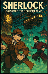 Sherlock: Tokyo 1887 Steampunk Adventure Poster