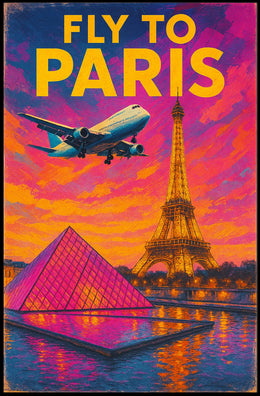 Fly To Paris Poster