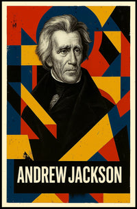 Andrew Jackson 7th President of the United States Abstract Pop Poster