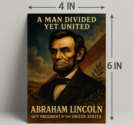 Abraham Lincoln Unity and Division Historical Presidential Poster