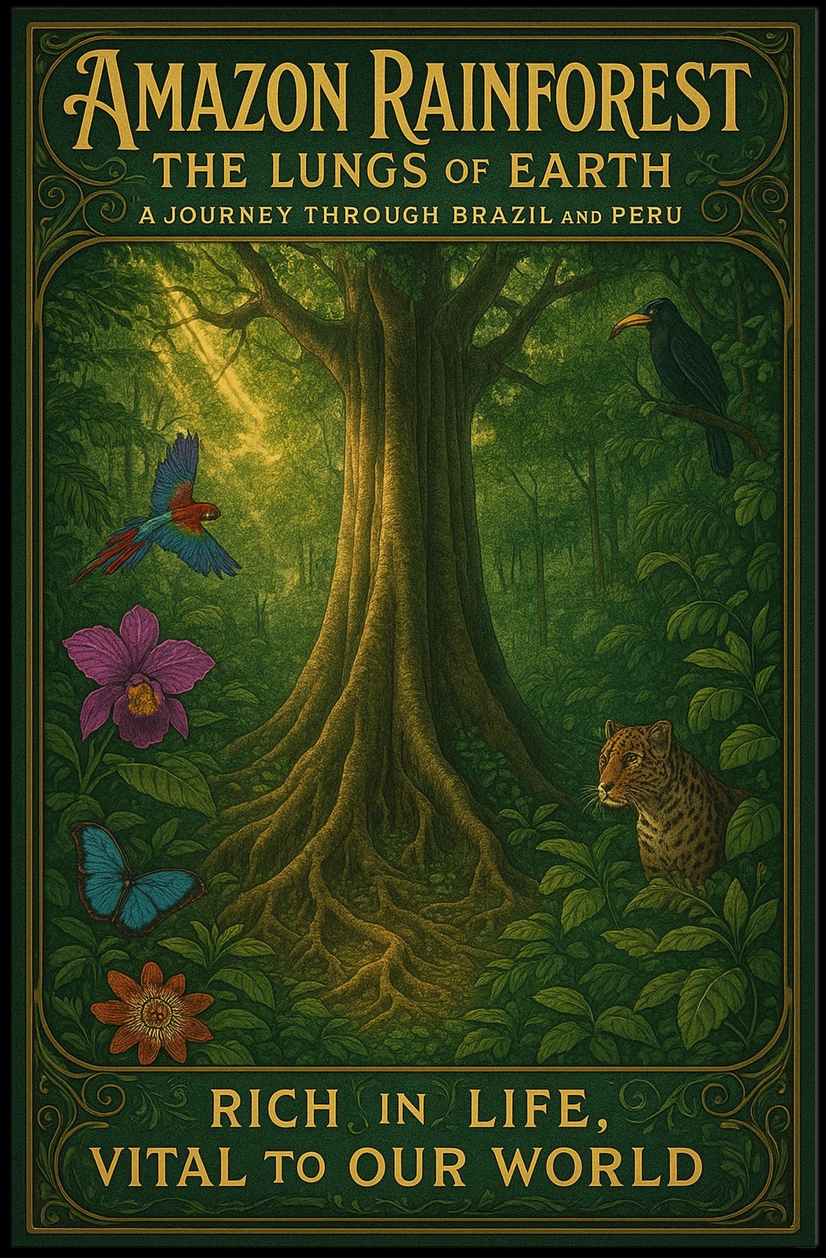 Amazon Rainforest The Lungs of Earth Poster