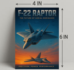 F-22 Raptor The Future of Aerial Dominance Poster PosterGoat