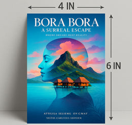 Bora Bora  A Surreal Escape Poster PosterGoat