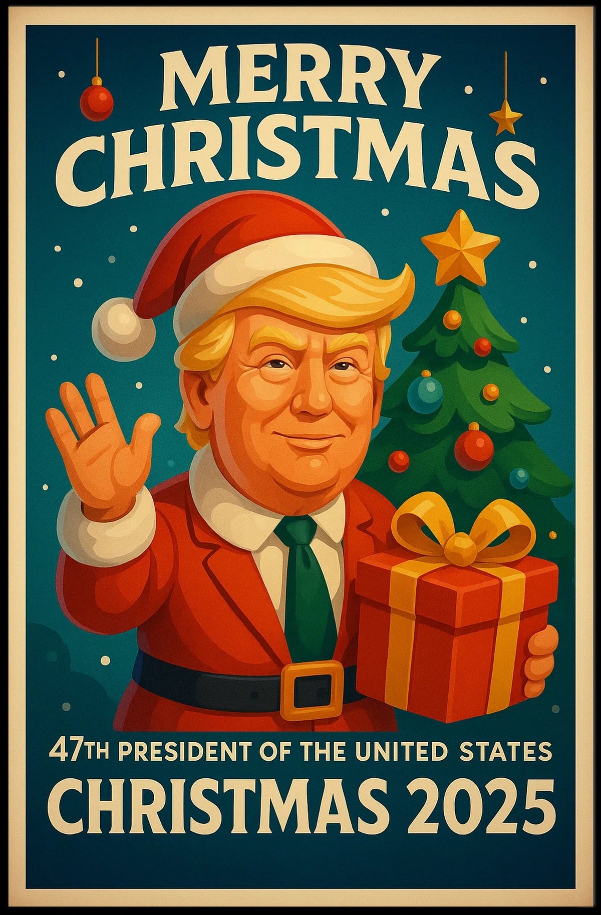 47th President Christmas 2025 Poster