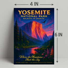 Yosemite National Park Majesty in Granite Poster PosterGoat