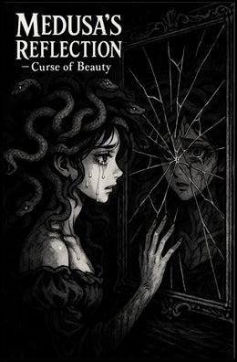 Medusa Tearfully Gazing Gothic Mythology Fantasy Art Poster