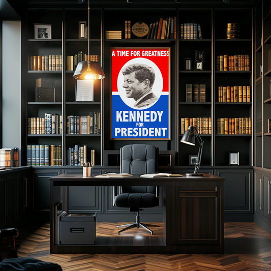 Kennedy for President - A Time for Greatness (1960 Campaign Poster)