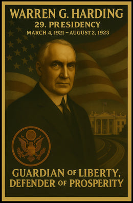 Warren G. Harding Presidential Portrait Historical or Presidential Poster