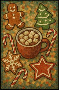 Mosaic Landscape Scenes From World Routes Nature Poster