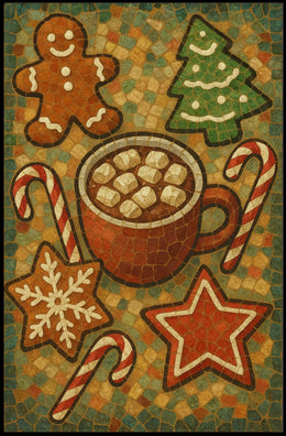 Mosaic Landscape Scenes From World Routes Nature Poster