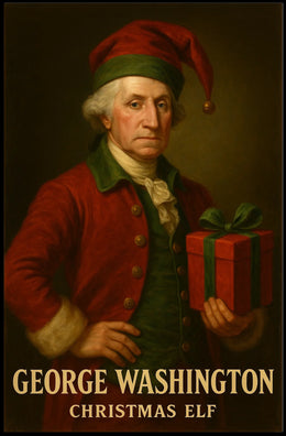 George Washington Christmas Humor Historical Poster