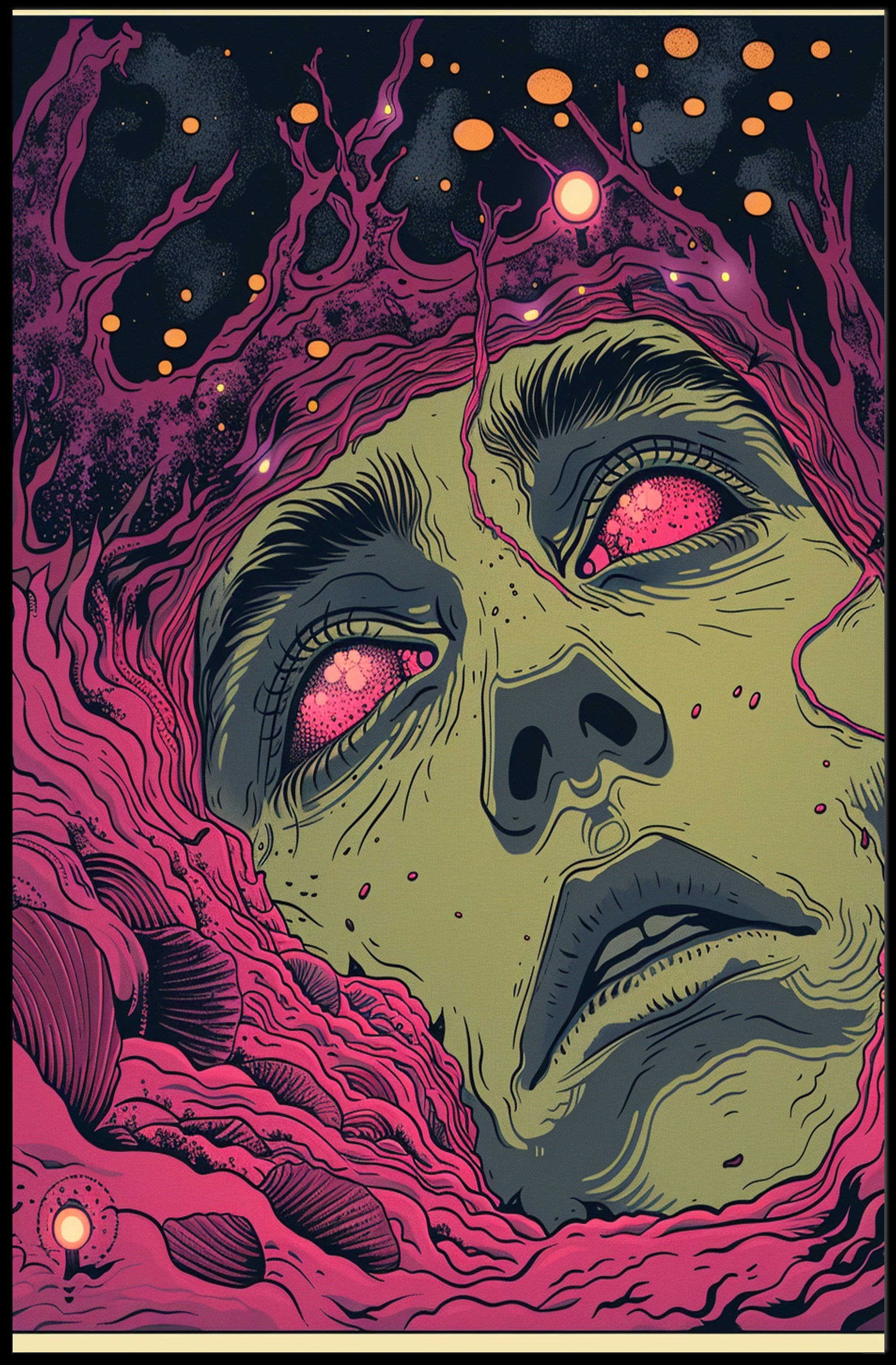 Cosmic Awakening Art Print Poster for Home Decor and Wanderlust Enthusiasts PosterGoat