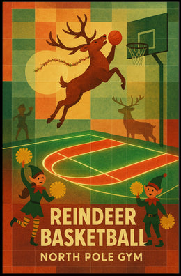 Reindeer Basketball Extravaganza Poster