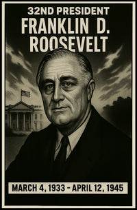 Franklin D. Roosevelt 32Nd President Poster