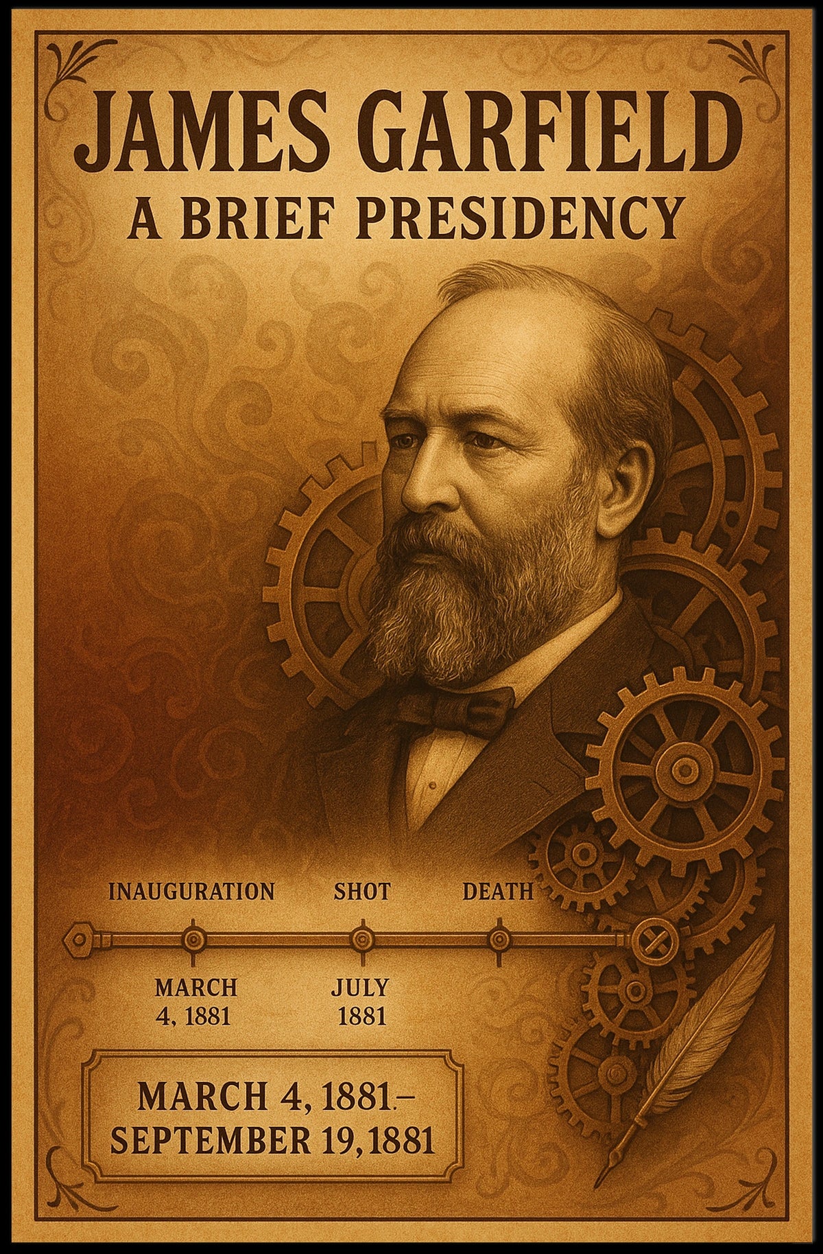 James Garfield A Brief Presidency Poster