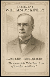 William McKinley 25th President Sketch Poster Art Print Decor PosterGoat